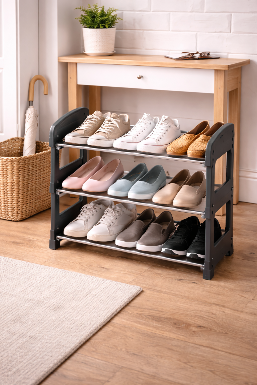 Compact Shoe Storage Rack